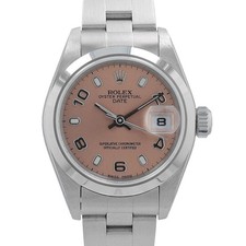 Rolex Datejust 79160 Steel Salmon Arabic Index Dial Oyster Watch w/ Box Paper