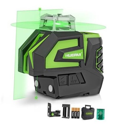 Self Leveling Laser Level Green Cross Line Laser Tool with 2 Plumb 721-AA