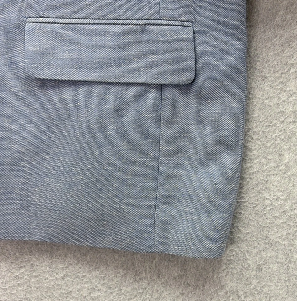 Blazer Shaquille O'Neal Para Hombres Azul Blanco 56S 2 Botones Abrigo Deportivo Chaqueta XLG Foto 3 de 4