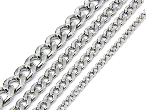 Mens Cuban Curb Stainless Steel Chain 