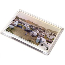 JUMBO MAGNET - Vintage Wales - The Caravan Site, Trecco Bay, Porthcawl (bc)