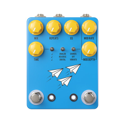 JHS Flight Delay - Blue - Reverse Analog Digital Chorus Vibrato w/ Tap Tempo