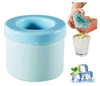 Cylinder Silicone Ice Cube Mold New 3D Ice Cubes Maker Decompress Ice Lattice...
