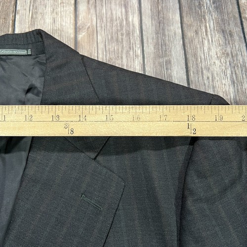 Ermenegildo Zegna Wool Super 100 Sport Coat Blazer Mens 42R Black Suit Jacket - Picture 9 of 11