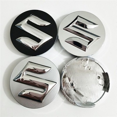 4x 54mm Für SUZUKI Auto Nabendeckel Emblem Radmitte Nabenkappen Felgendeckel NEU