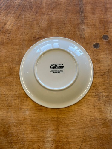 Culinary Arts CAFEWARE Salad Plate 7 1/2" Rim White Porcelain 1 ea 4 available - Picture 2 of 3