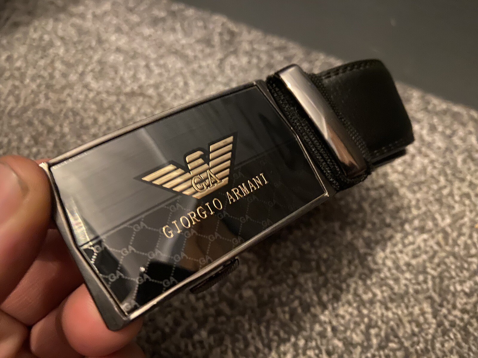 Armani Belt Mens Gold eBay