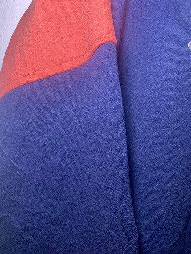 Stussy Sweatshirt Reworked Vintage Pullover bestickt orange blau Größe L - Bild 3 von 10
