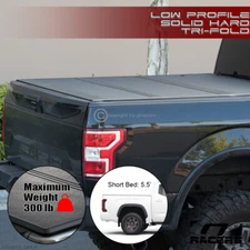 For 2022-2023 Tundra 5.5'/66.7" Bed Lo Pro Aluminum Hard Tri Fold Tonneau Cover