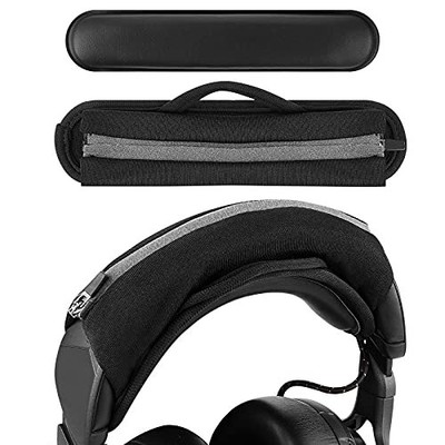 Geekria Hook and Loop Headband for ATH, JBL, Razer, Sony Headphone (Black)