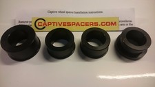 Kawasaki ER6 650 Z650 2009 -  Captive wheel spacers. Full wheel set. Black