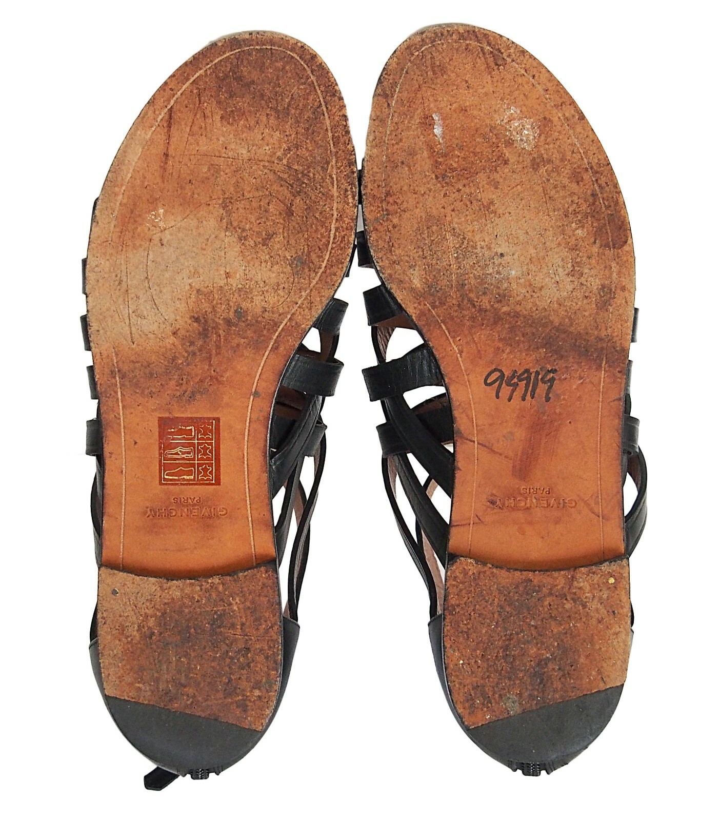 Givenchy Womens Ankle Leather Flat Sandals Shoes Black Size 38 US 8 thumbnail 6