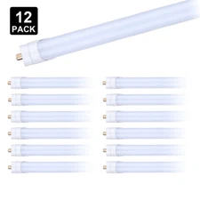 12Pcs 45W T8 8FT Single Pin FA8 Led Tube Light Bulbs T12 8' Led Shop Light 6000K