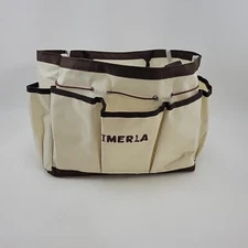 Aimerla Tan Brown Beige 12" x 6" x 9.5" Garden Tool Hand Bag