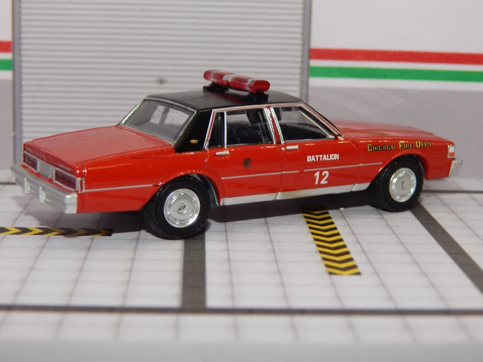 Chevrolet Caprice Chicago Fire Dept C.F.D. 1990 GL 1/64 Hot Pursuit Captain VHTF Foto 2 de 4