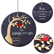 Cardinal Memorial Garden Stone Ornaments Xmas Grandfa Best Dad Ever Loss Of Gift