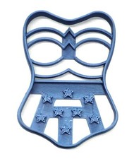 THEMED WONDER WOMAN CORSET SUPERHERO COOKIE CUTTER MADE IN USA PR4455