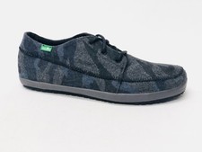 Sanuk Men Cassius Funk GREY CAMO GRAY Lace Up Boat Shoe Loafer SMF11025 YOGA MAT