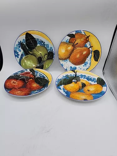 Sakura by Oneida Senoma Fruit Salad Plate Set of 4 Stoneware Accent Dinnerware