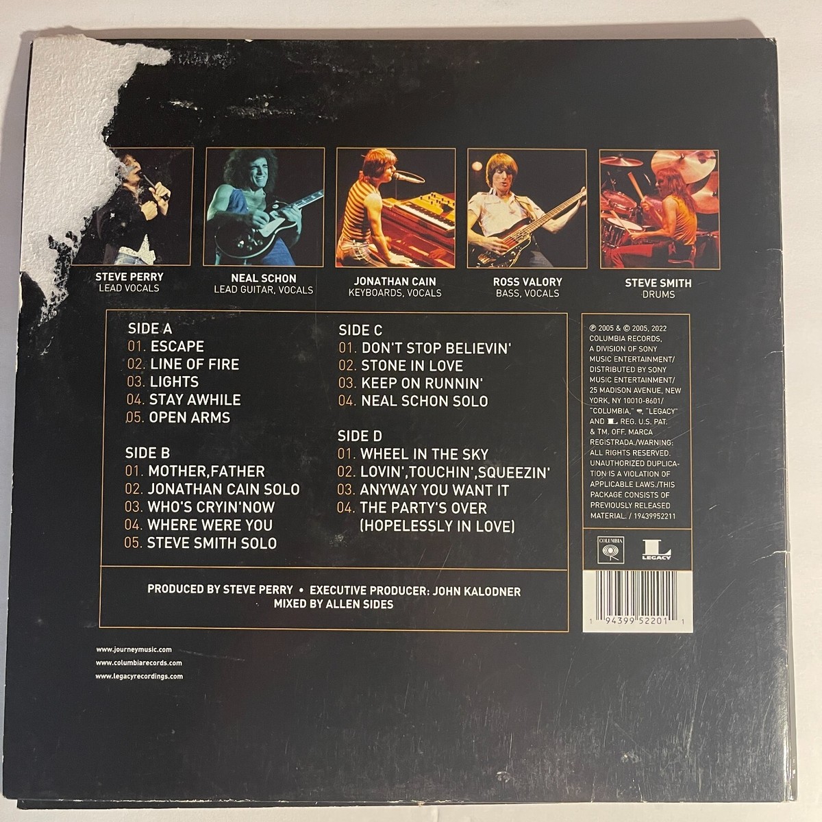 Journey – Live In Houston 1981 Escape Tour 1922 Columbia Side C
