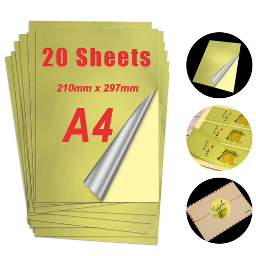 Printable Vinyl Sticker Paper A4 - 8.5x11'' Decals Waterproof for InkJet Printer - Bild 19 von 29