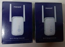 Lot Of 2 Macard WiFi Range Extender Model N300 Brand NEW 
