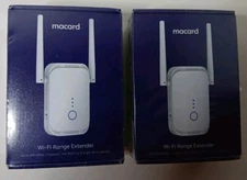 Lot Of 2 Macard WiFi Range Extender Model N300 (Brand NEW)
