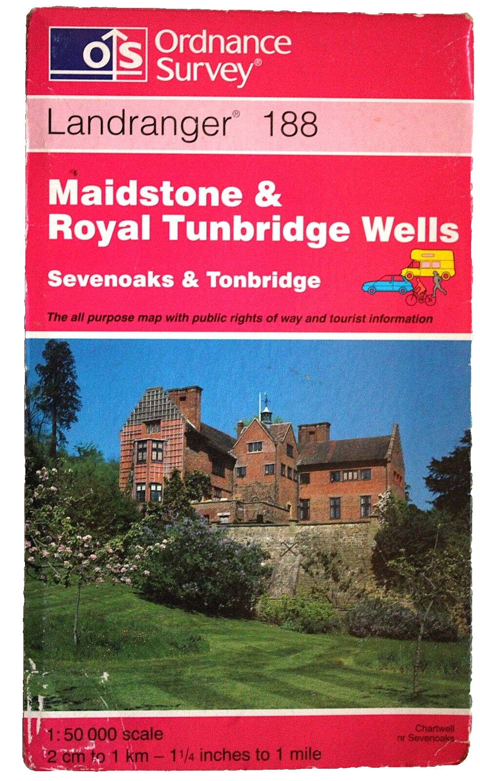 Ordnance Survey Landranger Map 188 Maidstone & Royal Tunbridge Wells 4th issue