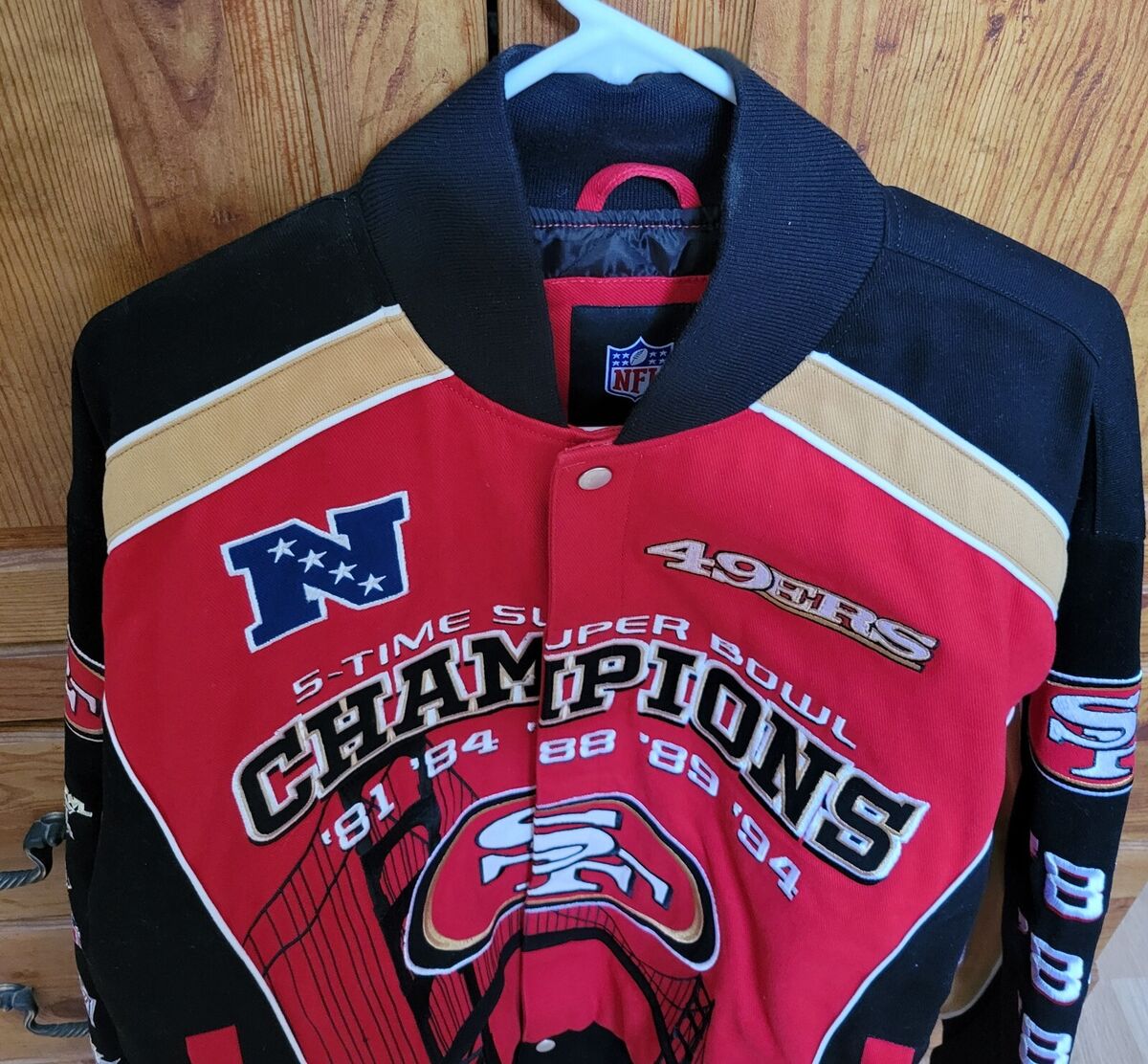 NFL San Francisco 49ers 5-Time Super Bowl Champions Jacket NFL San Francisco 49ers 5-Time Super Bowl Champions Jacket