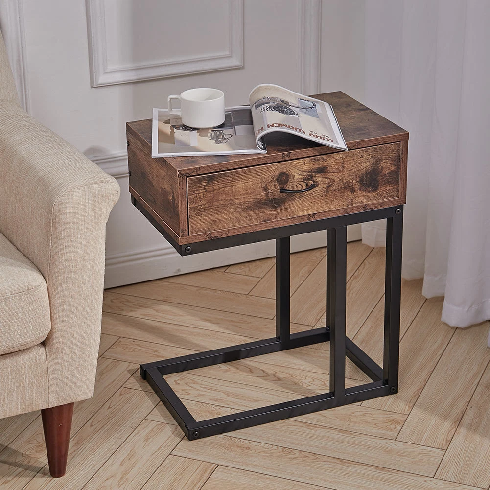 Rustic cheap bedside table