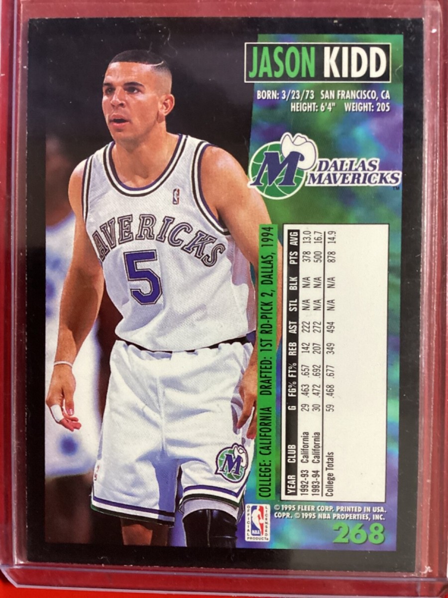Jason Kidd 1994-95 Fleer #268 Rookie (RC) Dallas Mavericks