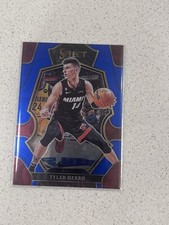 2022-23 Panini Select Tyler Herro Premier Level Blue Prizm #143 Miami Heat