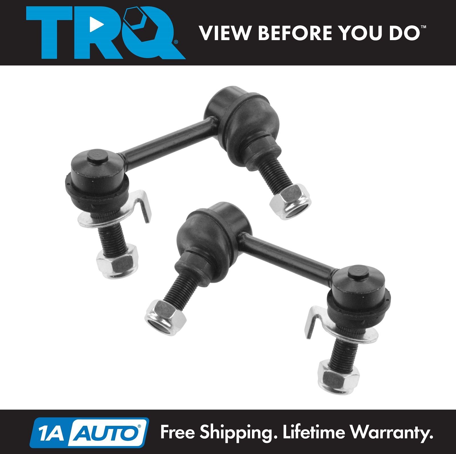 TRQ Stabilizer Sway Bar Link LH RH Front Pair for Nissan 350Z Infiniti