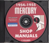 1954 1955 Mercury Shop Manuell Set Auf CD Eigener Monterey Montclair Reparatur