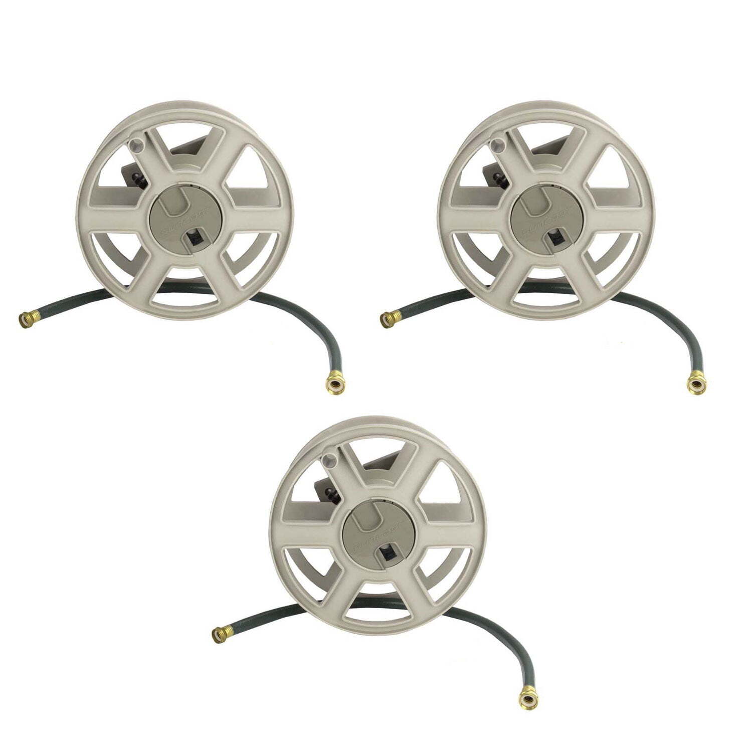 Suncast WallMounted Hose Reel,100 ft. Sidewinder Mounted Resin Hose