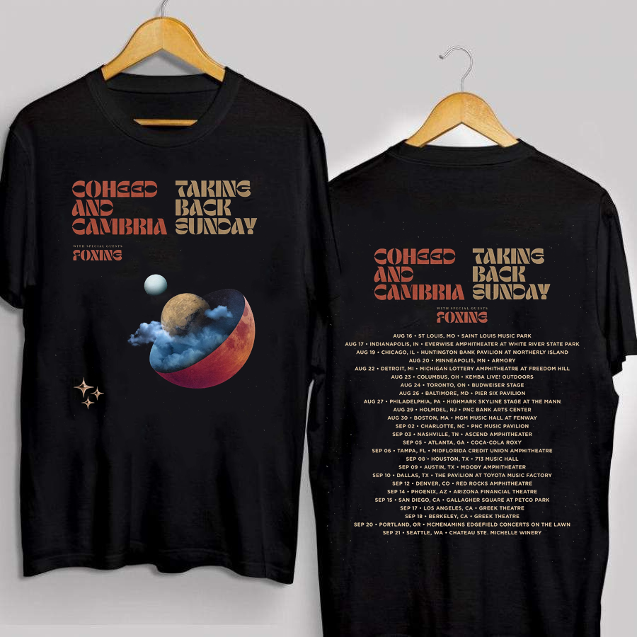 Coheed and Cambria with Taking Back Sunday Tour 2025 Gift For Fan