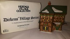 Dept 56 T. Puddlewick Spectacle Shop Dickens' Village Lighted House #58331