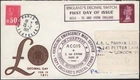 GREAT BRITAIN, 1971. Strike Cover ACGIS First Day Decimal Day, Londoin - Paris