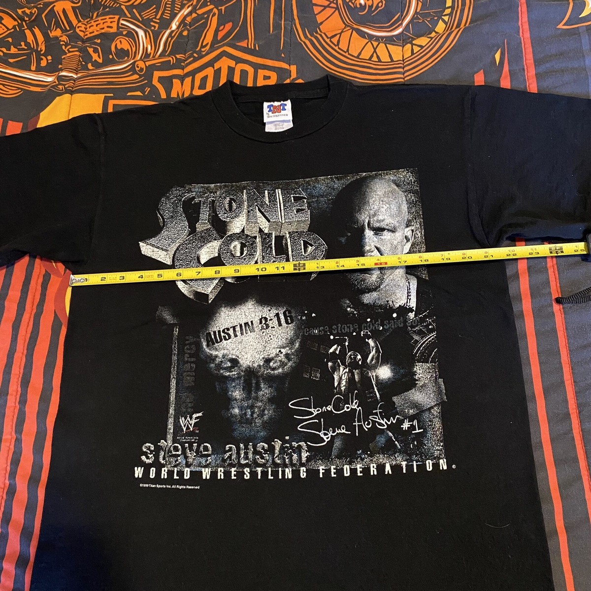 Vintage WWF Stone Cold 1999 Wrestling T Shirt Size Large Steve