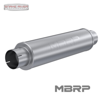 MBRP M1004S 4'' Inlet Out Quiet Tone Exhaust Muffler 30'' Overall Stainless Steel