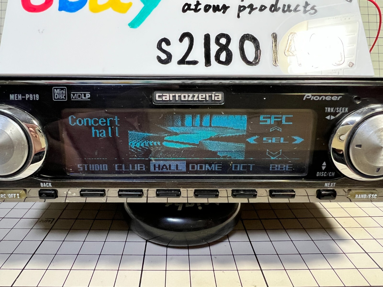 Carrozzeria カロッツエリア MEH-P919 MD Pioneer Carrozzeria MEH-P919 MD Tuner Dolphin Display Added