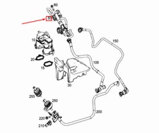 Mercedes-Benz CLS C257 Wide Open Throttle Vent Line A2560182400