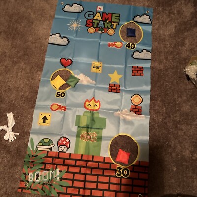 Super Mario Bean Bag Toss Game 4  X 2 