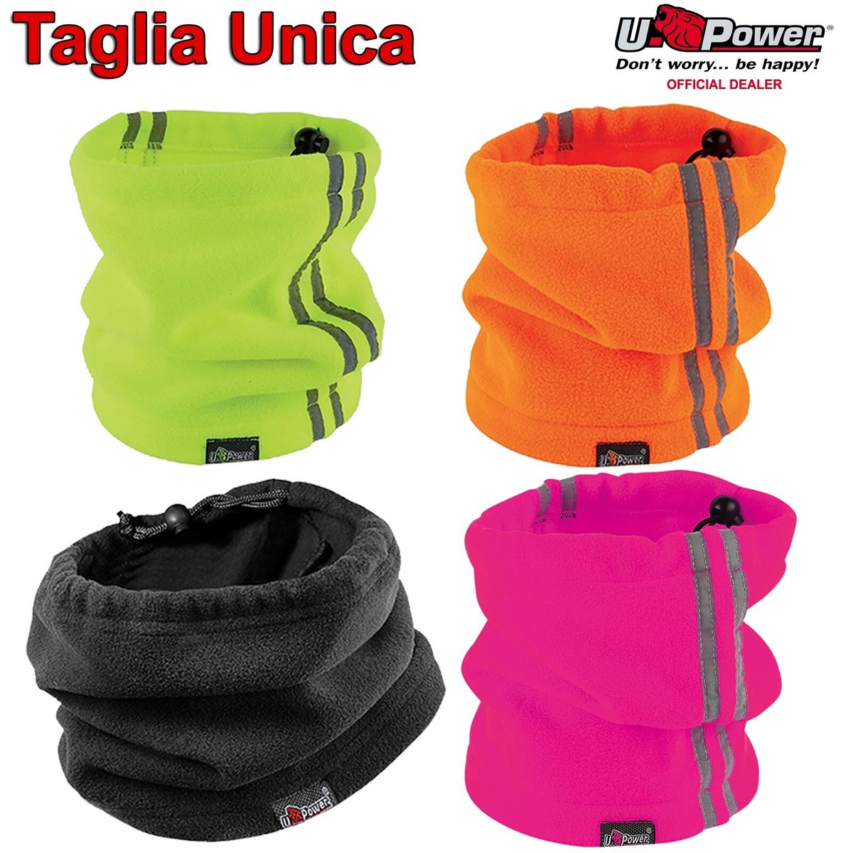 Scaldacollo Bandana Sciarpa INVERNALE Anello U-POWER Moto Pile
