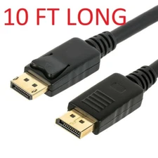10FT High Speed DP to DP Cable Gold Plated DisplayPort to DisplayPort  4K Ready