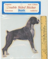 Boxer Dog Double Sided Sticker Window Decal Full Body 6"w x 5.75"h from UK
