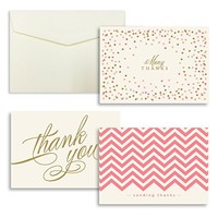 Coral Assor Ent Flat Thank You Cards Pack Of 24 5in X 3.5in Greeting Card Coral Assor Ent Flat Thank You Cards Pack Of 24 5in X 3.5in Greeting Card