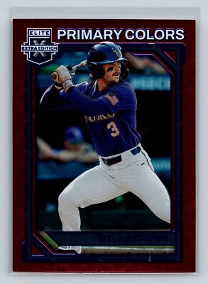 2023 Elite Extra Edition Dylan Crews #PC-10 Primary Colors Blue /199 Nationals