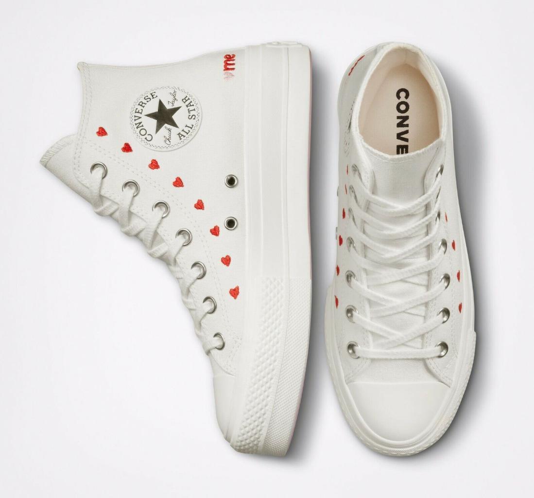 New Converse Valentine Hearts All Star Chuck Taylor Hi Top New Converse Valentine Hearts All Star Chuck Taylor Hi Top