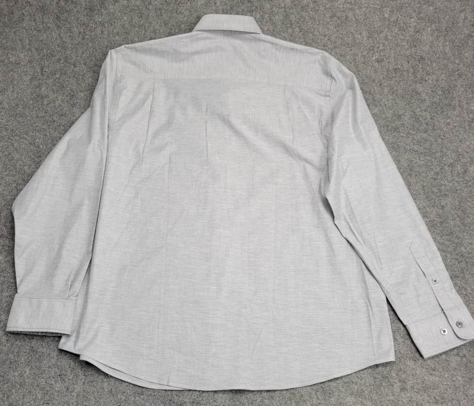 Cutter & Buck Shirt Mens XL Gray Stretch Embroidered Workwear Tech Preppy Pocket - Image 3 of 4